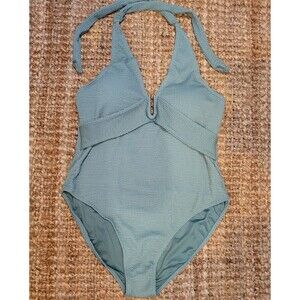Blooming Jelly Women's Wireless Full Coverage One-Piece Swim Suit Sage Plunge 2X